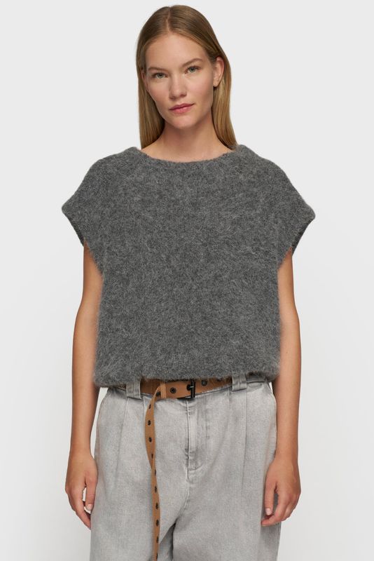 10 DAYS BALLOON HAIRY KNIT-TOP