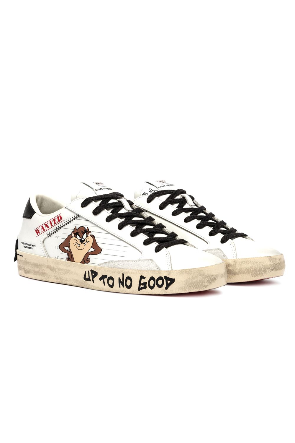 CRIME LONDON SNEAKER DISTRESSED LOONEY TUNES GRAFFITI