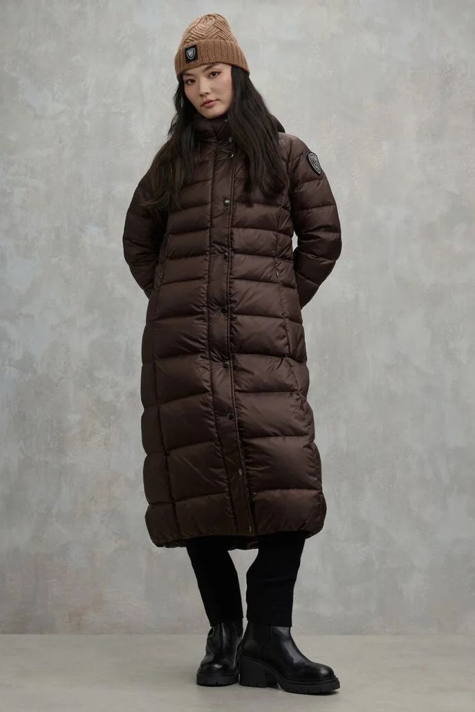 BLAUER DAUNENMANTEL ANITA