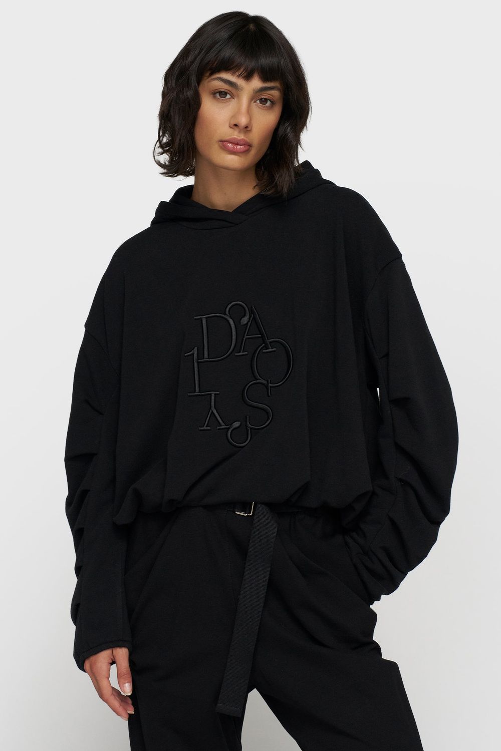 10 DAYS PLEATED BALLOON HOODIE