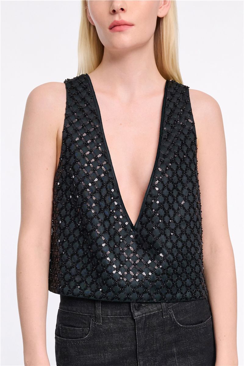 DOROTHEE SCHUMACHER TOP SPARKLING STATEMENT