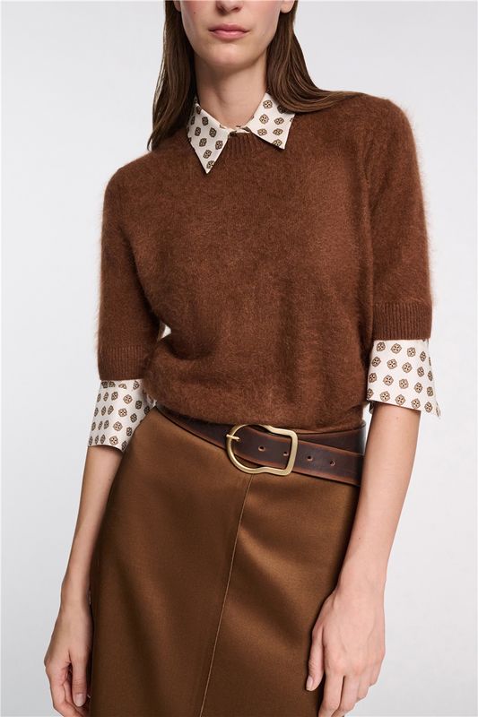 DOROTHEE SCHUMACHER KURZARM-PULLOVER FLUFFY STATEMENT