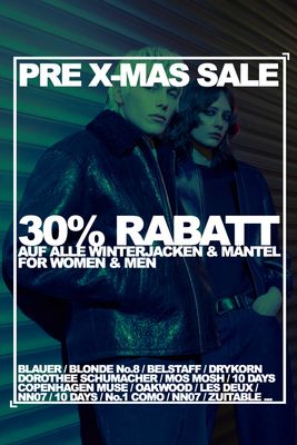 PRE X-MAS SALE