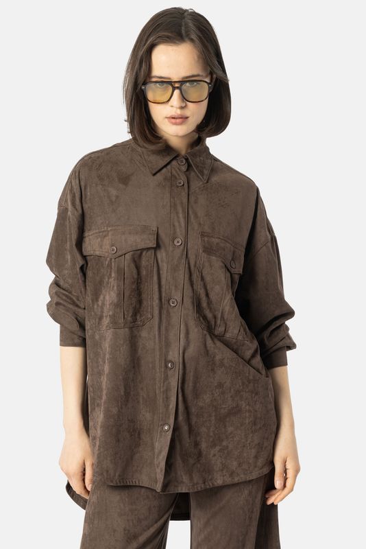 ELIAS RUMELIS VELOURS-BLUSE ERMELINA