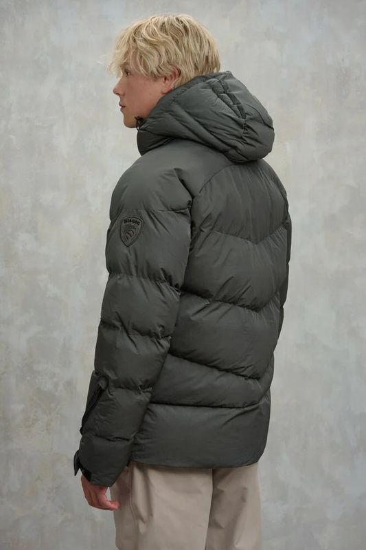 BLAUER DAUNENJACKE CROWN