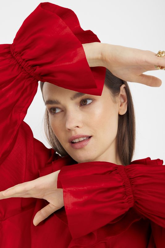 SOSUE BLUSE RUFFLE