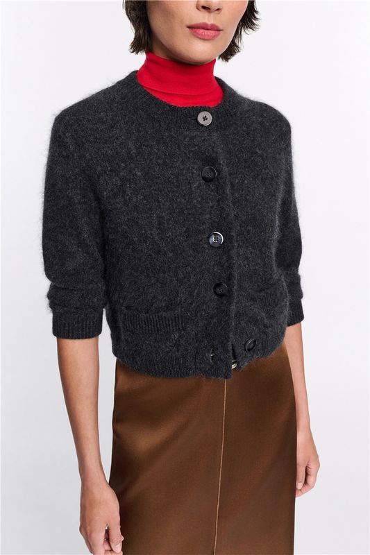 DOROTHEE SCHUMACHER STRICK-JACKE FLUFFY STATEMENT