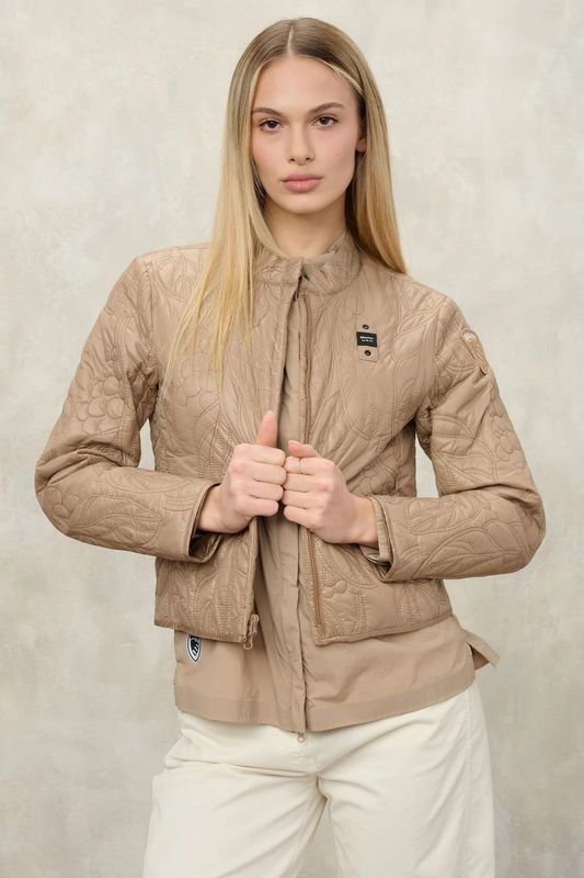 BLAUER STEPPJACKE MARIPOSA
