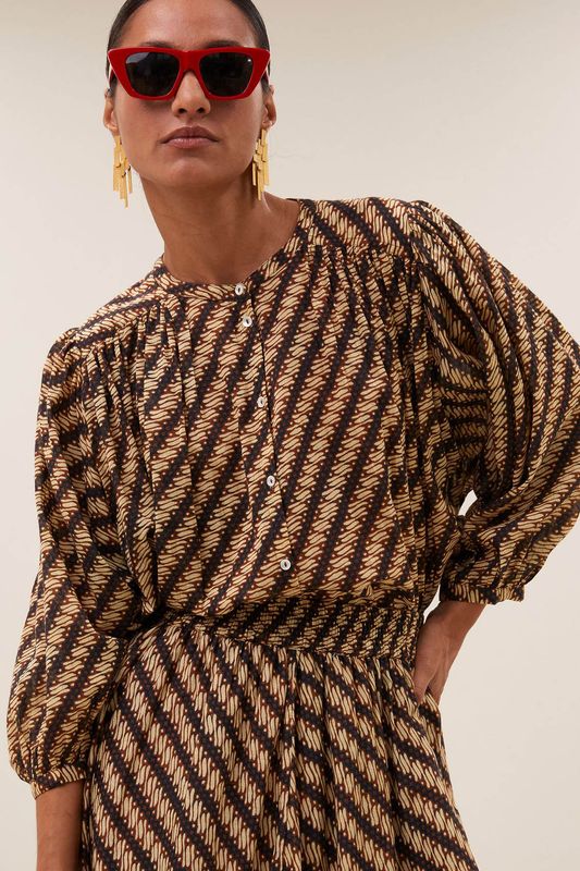 BY-BAR BLUSE BECKY MANILLA