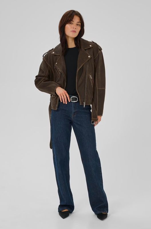 MY ESSENTIAL WARDROBE LEDERJACKE THE GILO