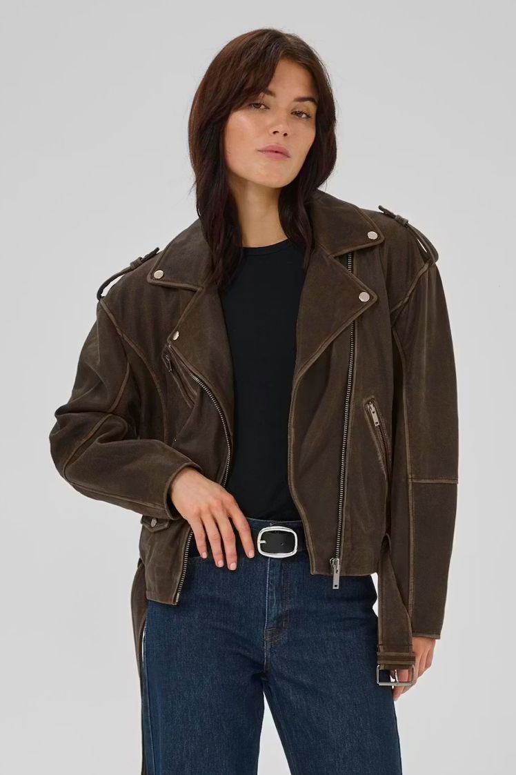 MY ESSENTIAL WARDROBE LEDERJACKE THE GILO
