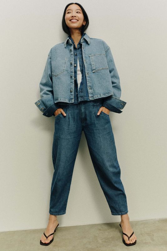 PNTS JEANS THE O-SHAPE PLEAT