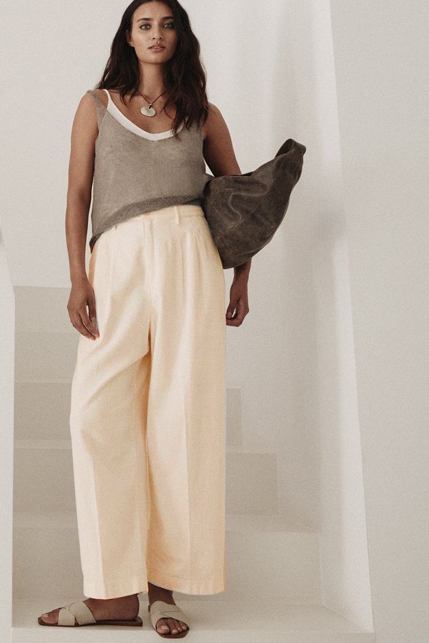 ROSSI HOSE NOA CROP COL. SOFT DENIM