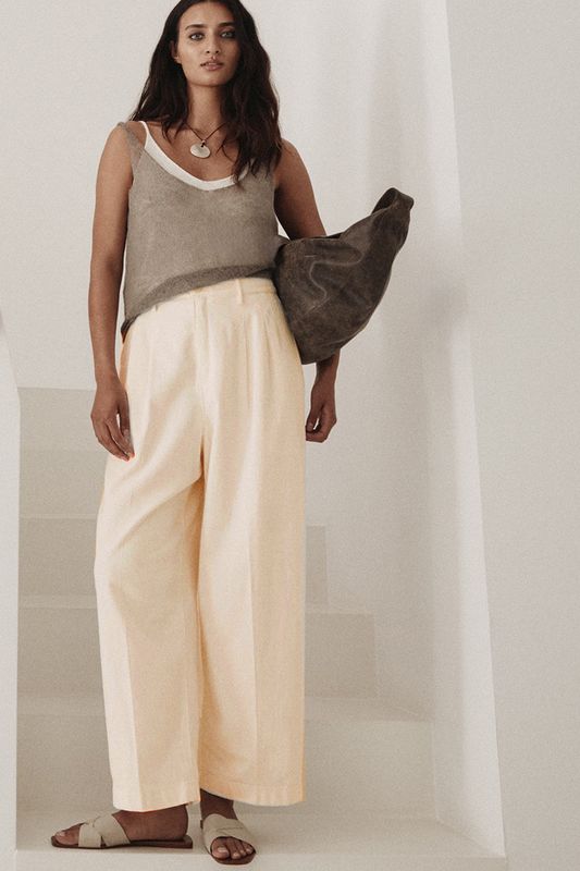 ROSSI HOSE NOA CROP COL. SOFT DENIM