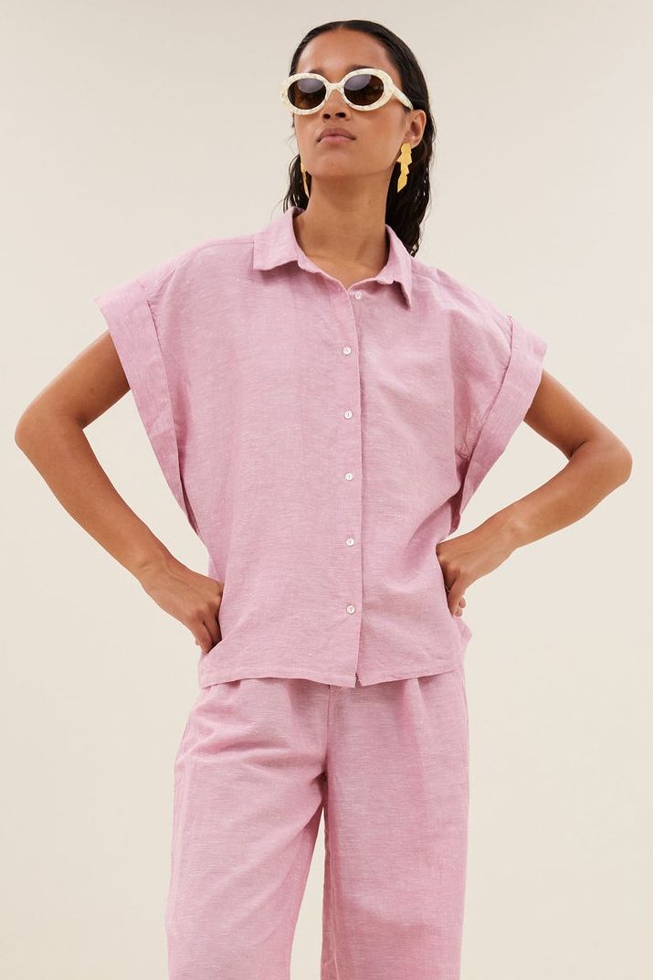 BY-BAR LEINEN-BLUSE PIXIE