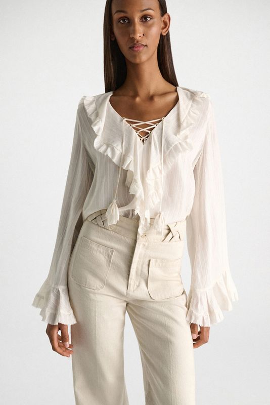 DOROTHEE SCHUMACHER BLUSE SOFT STRIPES