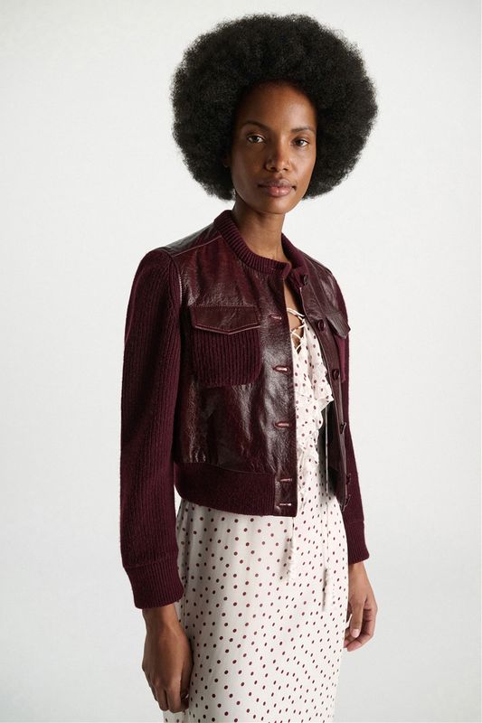 DOROTHEE SCHUMACHER LEDERJACKE IT´S A MATCH