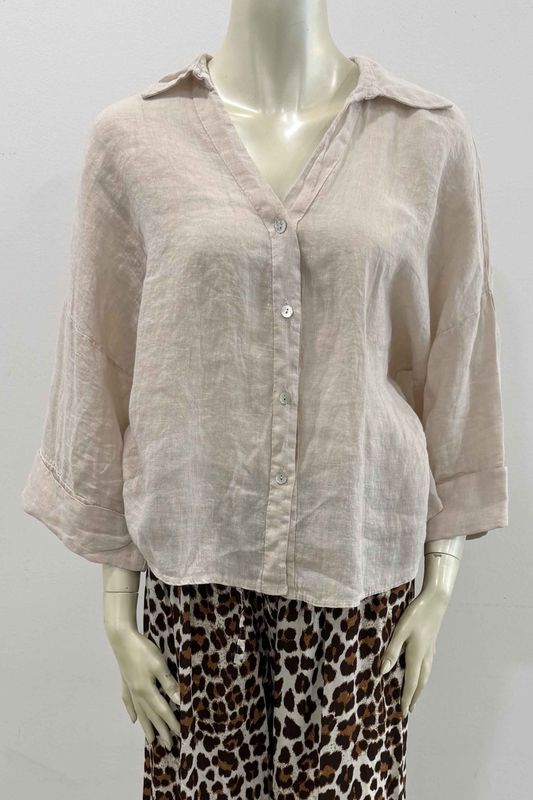 ENOIR LEINEN-BLUSE