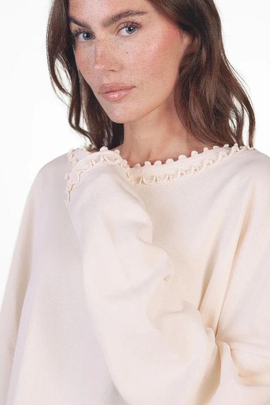LOVE JOY VICTORY SWEATER VIOLA