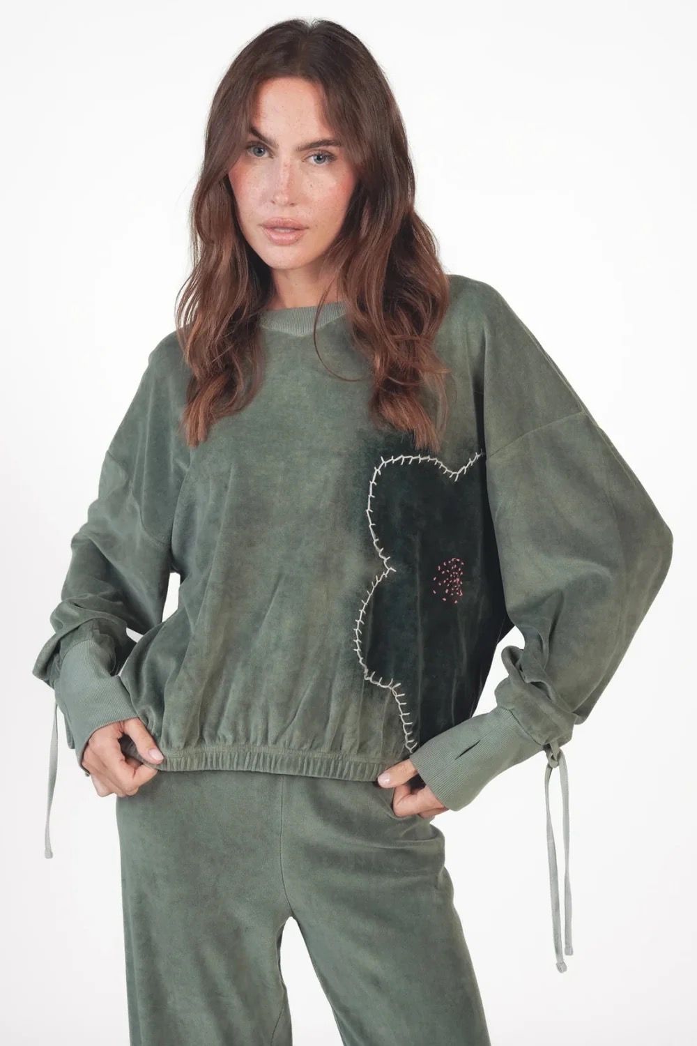 LOVE JOY VICTORY VELVET SWEATER TOLI