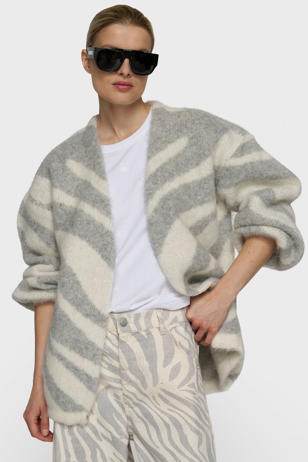 10 DAYS CARDIGAN ZEBRA