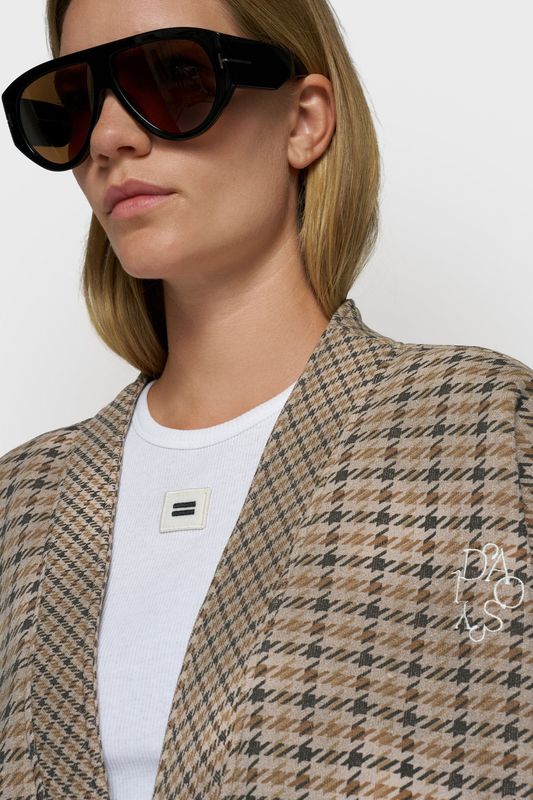 10 DAYS CHECK CARDIGAN