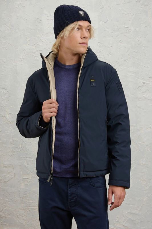 BLAUER WENDE-DAUNENJACKE BALLARD