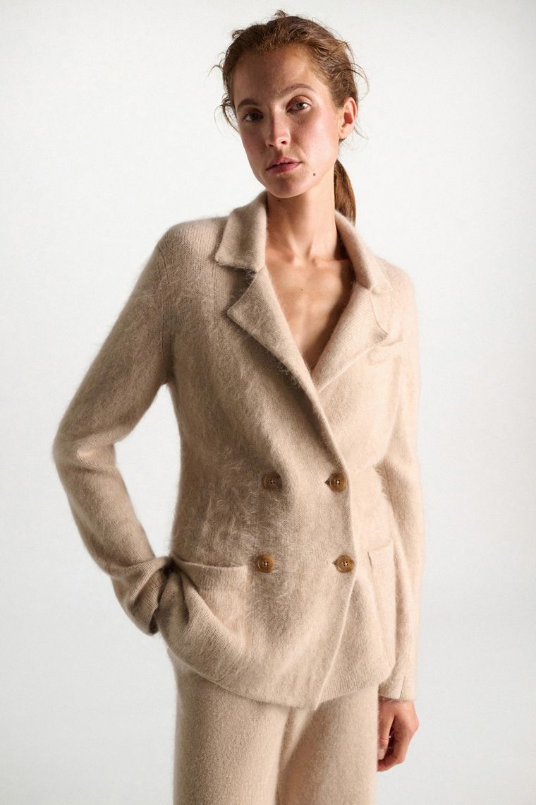 DOROTHEE SCHUMACHER STRICK-BLAZER FLUFFY STATEMENTS
