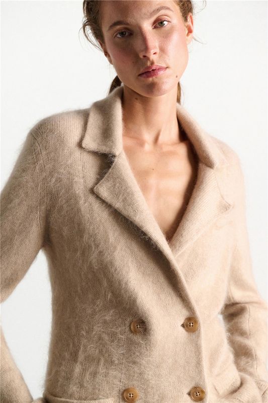 DOROTHEE SCHUMACHER STRICK-BLAZER FLUFFY STATEMENTS