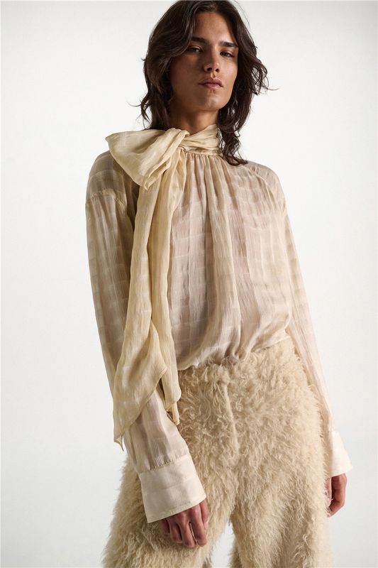 DOROTHEE SCHUMACHER BLUSE AIRY CHECK