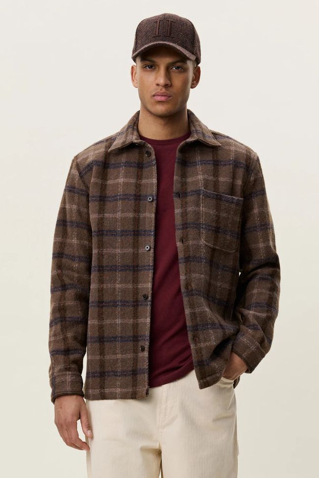 LES DEUX OVERSHIRT CHECK WOOL