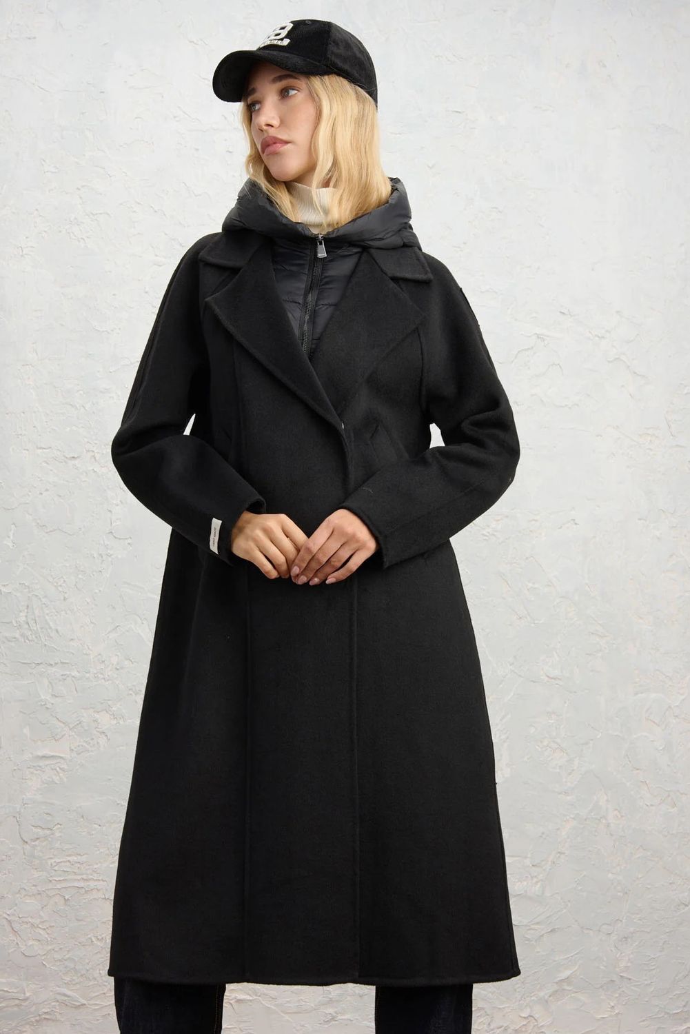 BLAUER WOLLMANTEL ROWE