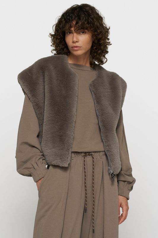 10 DAYS FLUFFY VEST