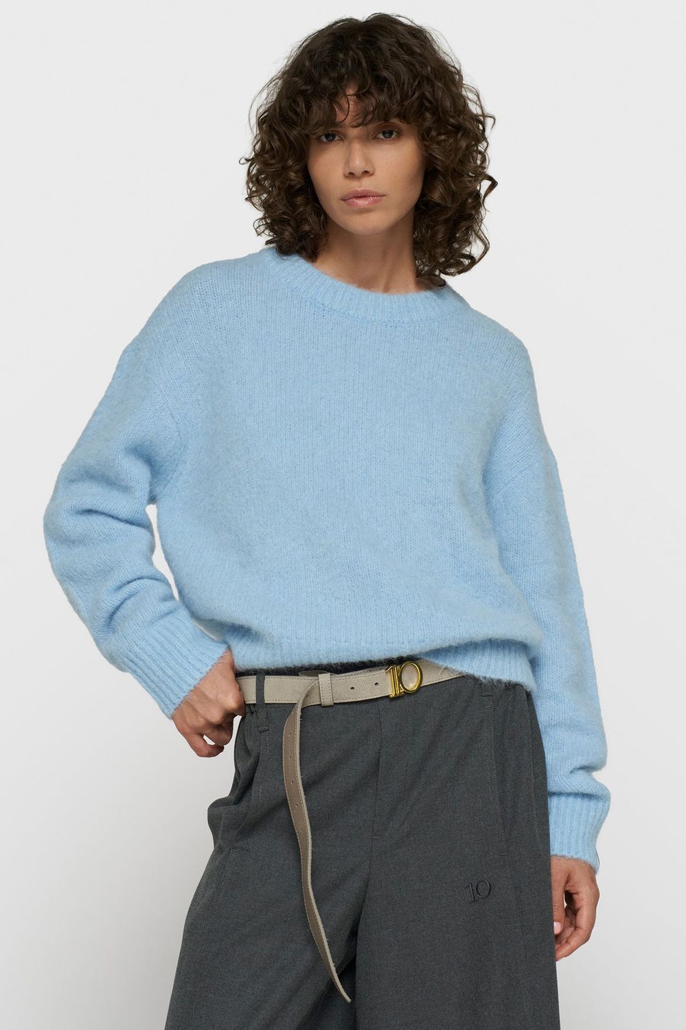 10 DAYS HAIRY KNIT PULLOVER