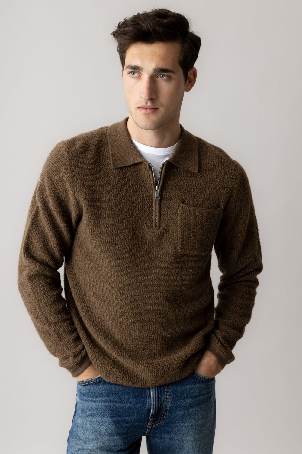 MOS MOSH ZIP-PULLOVER MMGRYAN