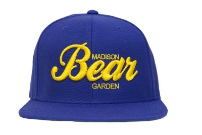 Blue & Gold Embroidered Snapback Hat