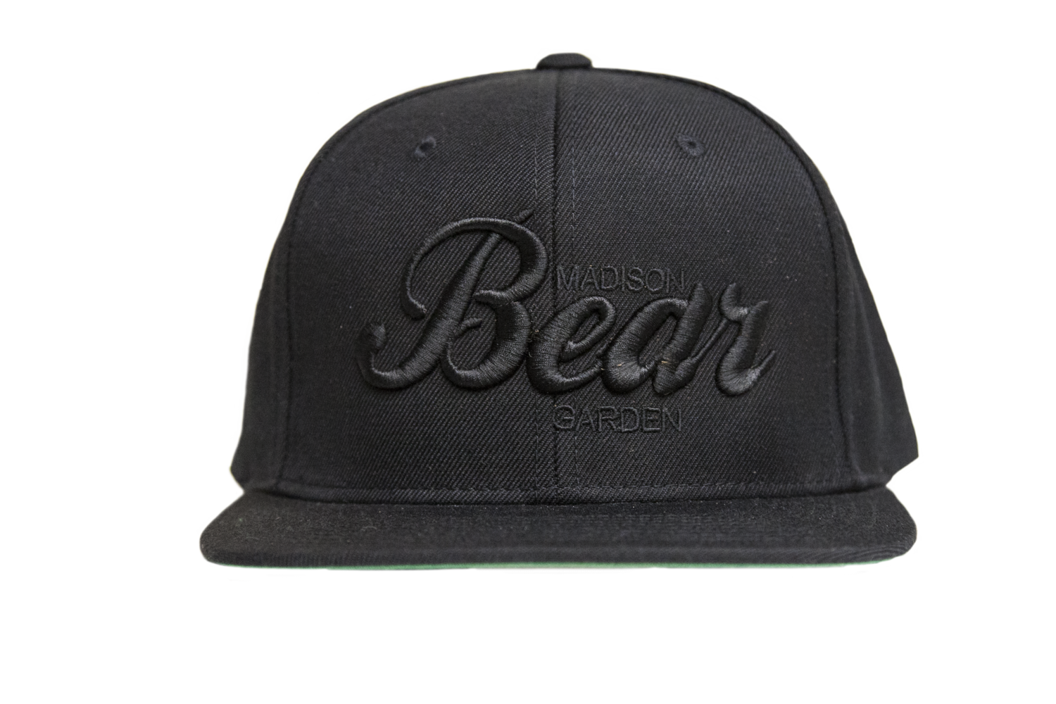 Black On Black Embroidered Snapback Hat