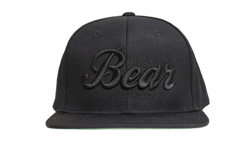 Black On Black Embroidered Snapback Hat