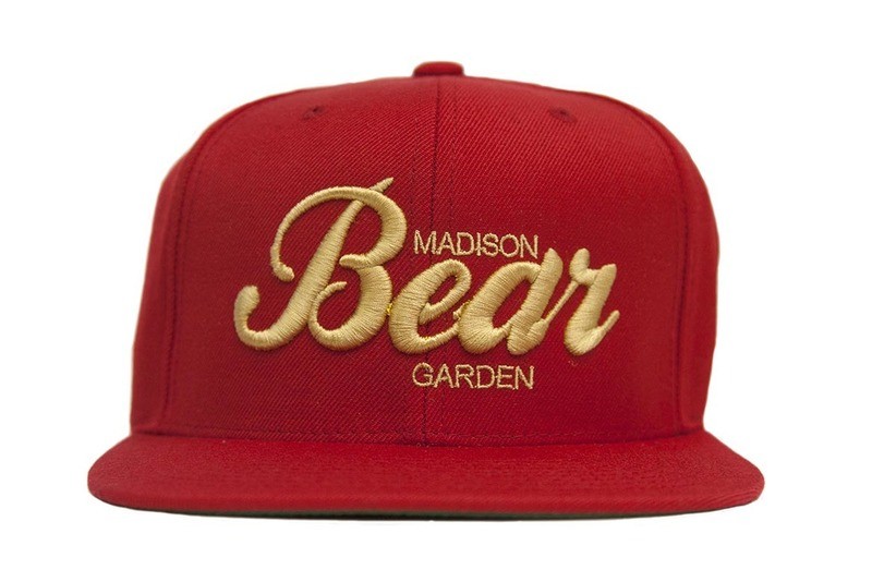 Red & Tan Embroidered Snapback Hat