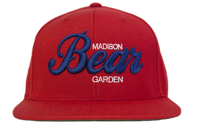 Red Blue Embroidered Snapback Hat Red Blue Embroidered Snapback Hat