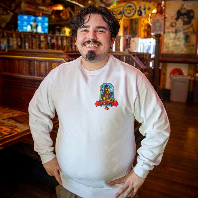 Traditional Bear White Crewneck