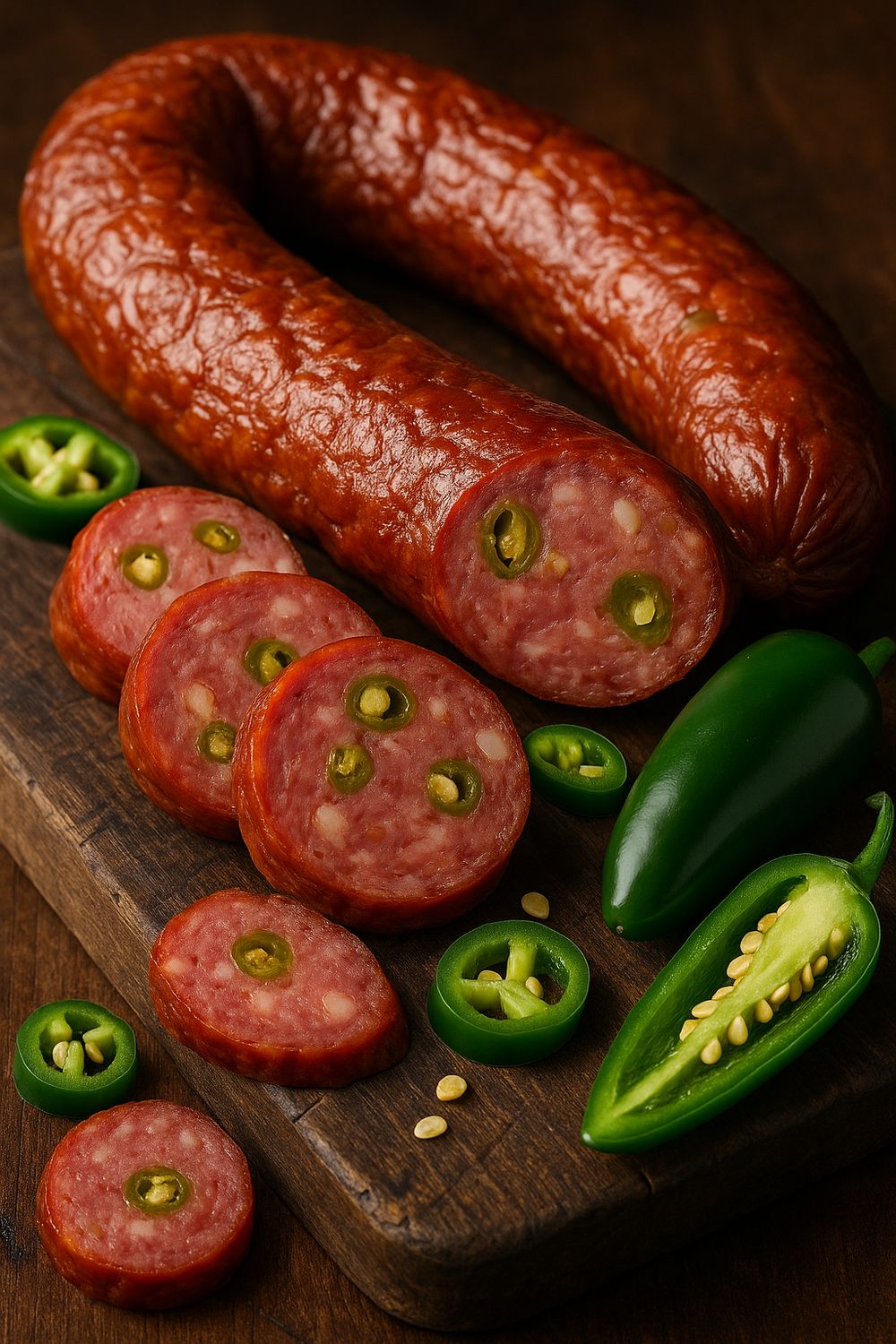 The Traditional Jalapeño  Dried Sausage (Small Batch)