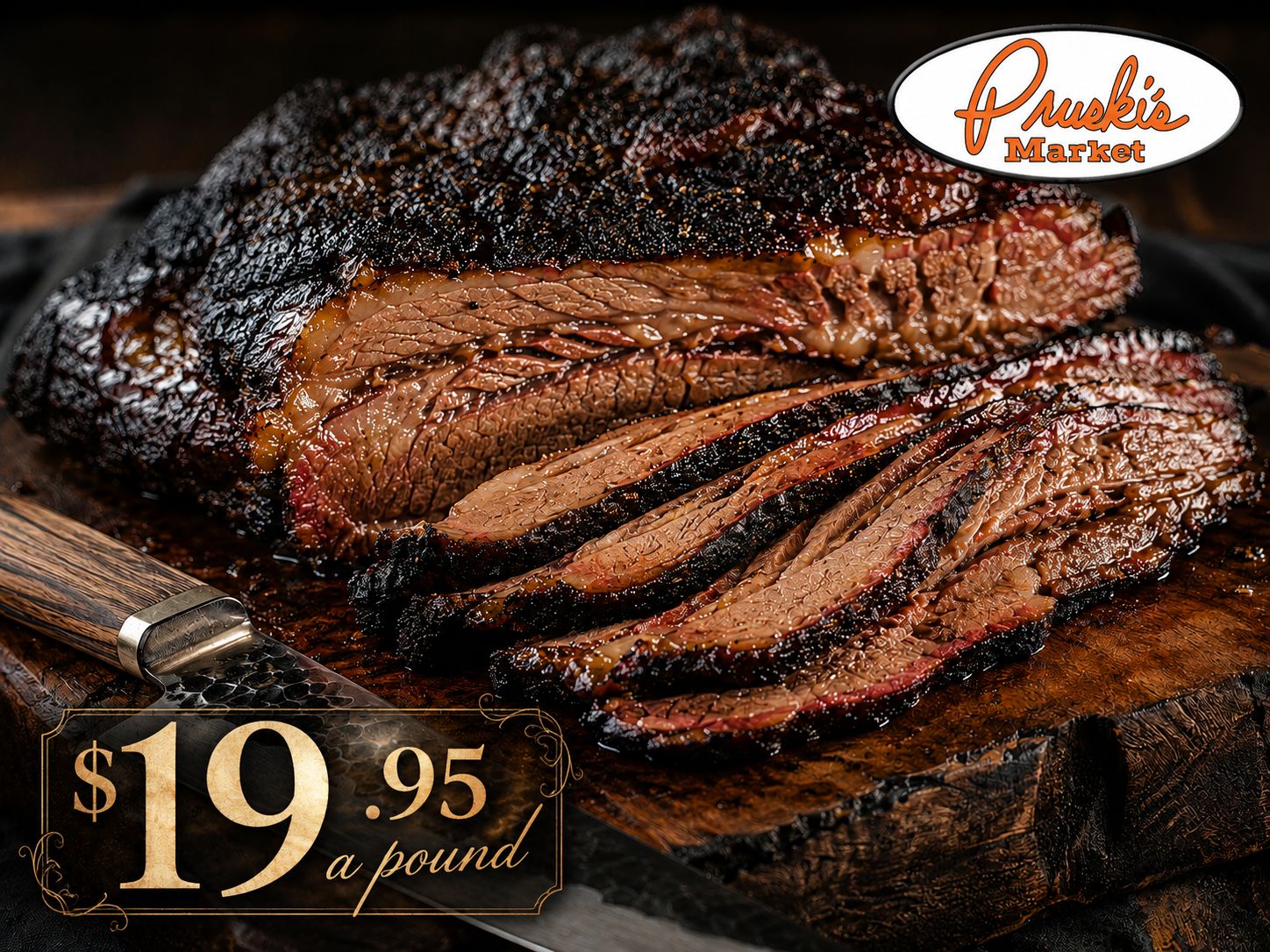 Texas Smoked, Fully Cooked Beef Brisket by the lb Texas Smoked, Fully Cooked Beef Brisket by the lb