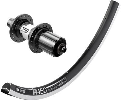 DT Swiss R460 700c rim with DT Swiss 350 hubs. For rim brake and Quick release axle. SHIMANO
