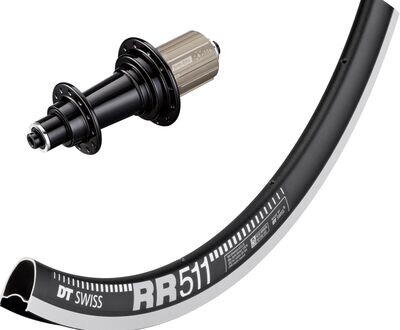 DT Swiss RR 511 700c rim with Bitex RAR12 hubs. For rim brake and Quick release axle.