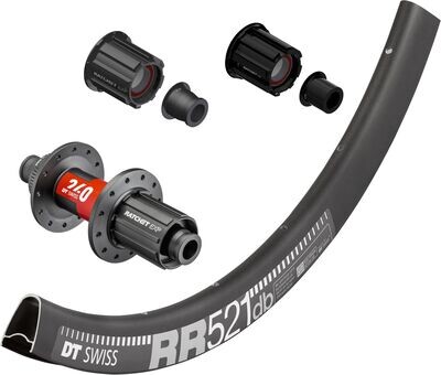 DT Swiss RR 521 700c rim with DT Swiss 240 hubs. For disc brake, quick release or 12mm thru-axles. CAMPAGNOLO