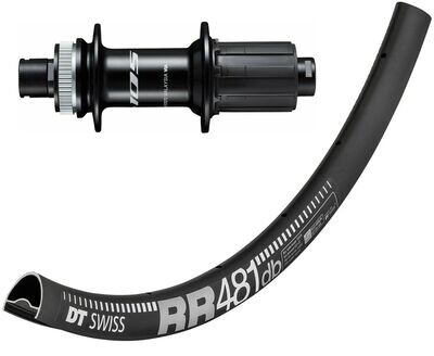 DT Swiss RR 481 700c rim with Shimano 105 R7070 hubs. For disc brake and 12mm thru-axle.