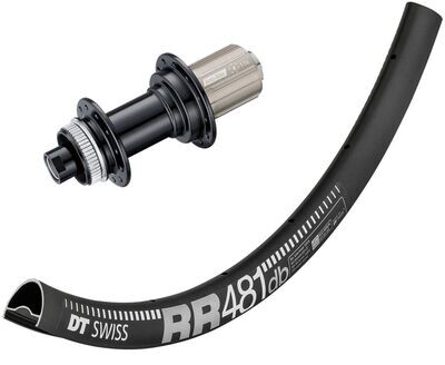 DT Swiss RR 481 rims with Bitex BX106 hubs. For disc brake and 12mm thru-axle or quick release. Tubeless ready.