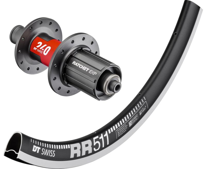 DT Swiss RR 511 700c rim with DT Swiss 240 hubs. For rim brake and Quick release axle. SHIMANO