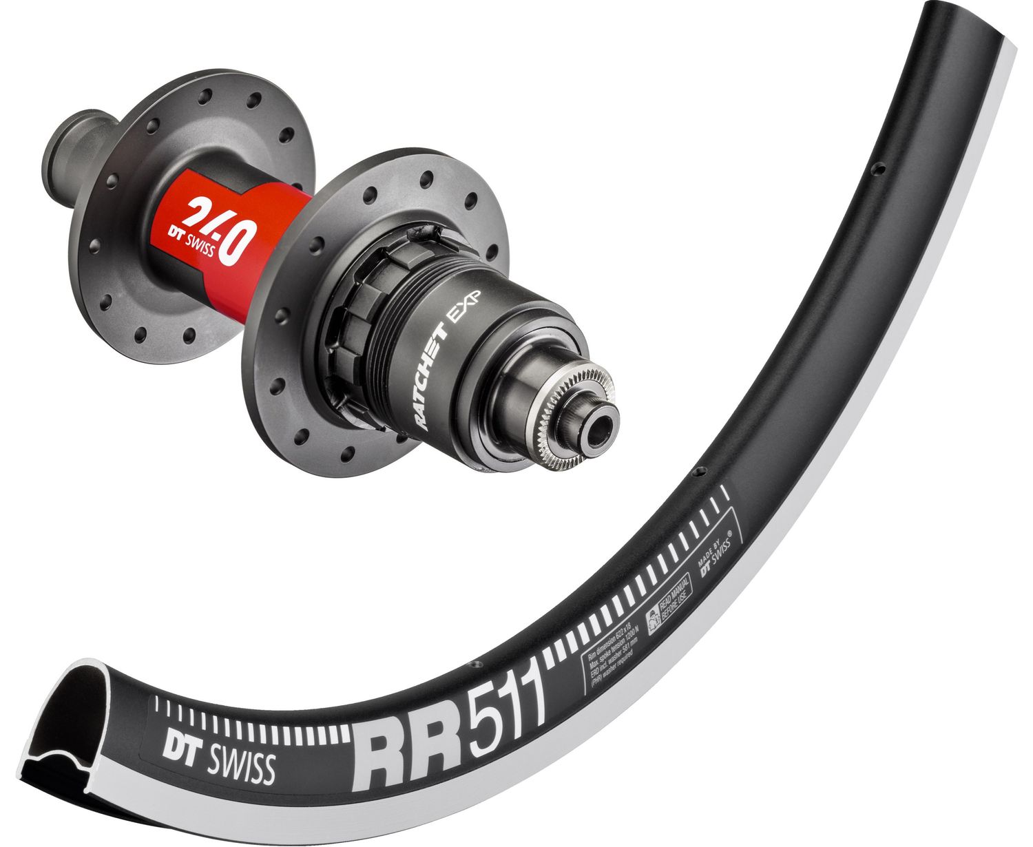 DT Swiss RR 511 700c rim with DT Swiss 240 hubs. For rim brake and Quick release axle. SRAM XDR